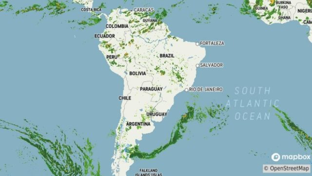South America radar