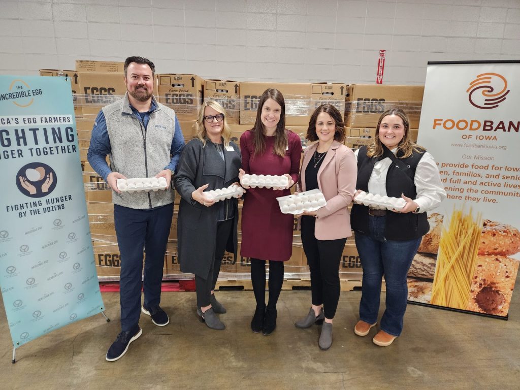 Versova donates 9,000 dozen eggs to Food Bank of Iowa Iowa