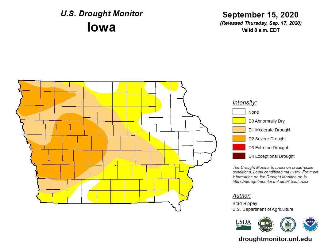 Drought Monitor shows good news for Iowa