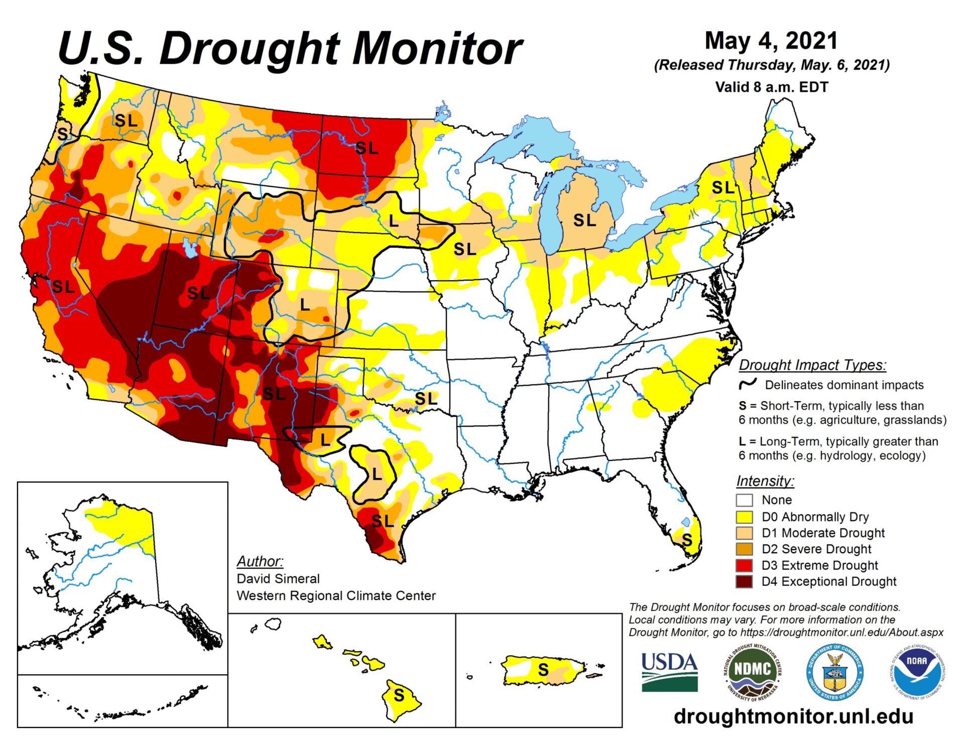 U.S. drought coverage approaching record levels