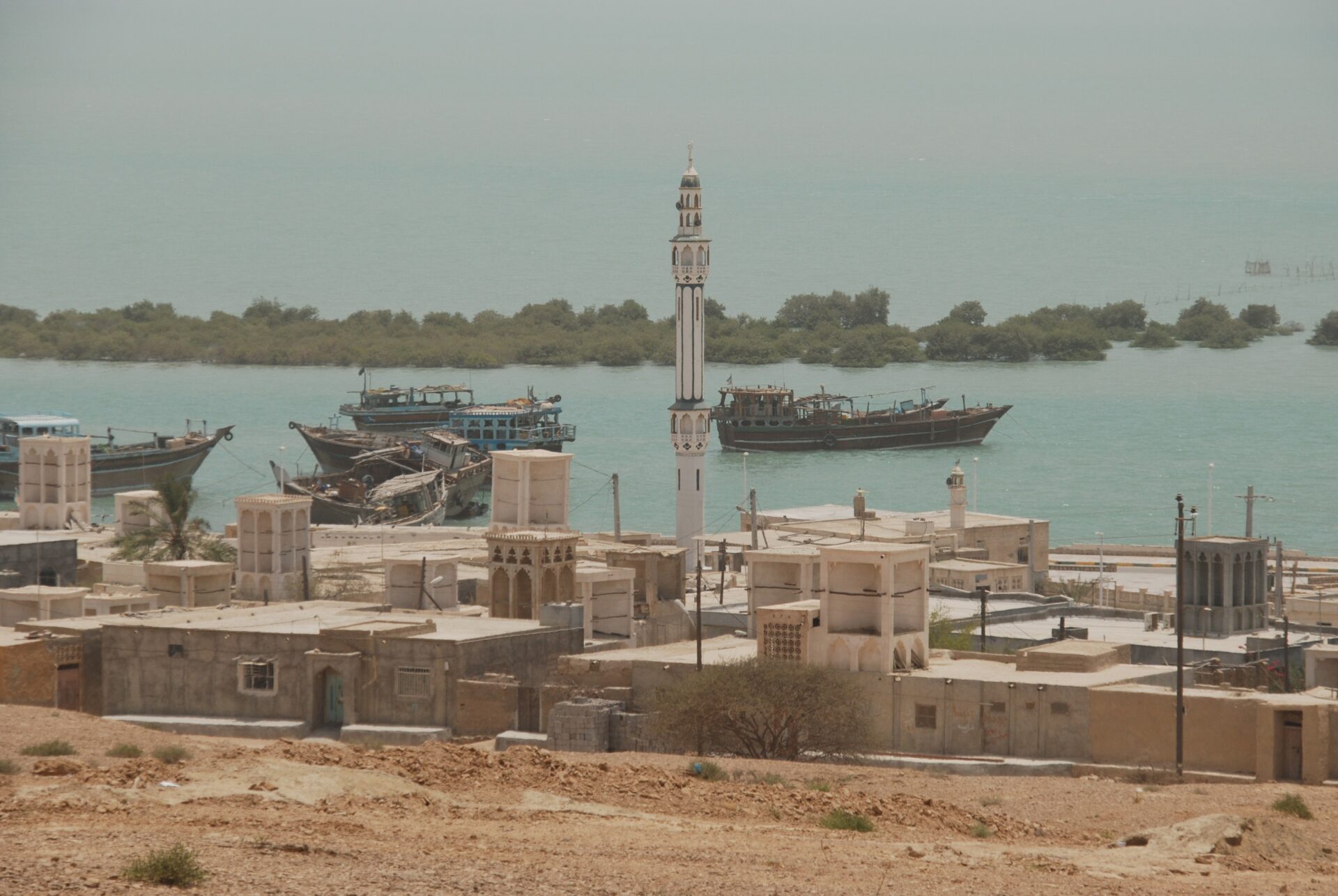 Oil being shipped down the Strait of Hormuz