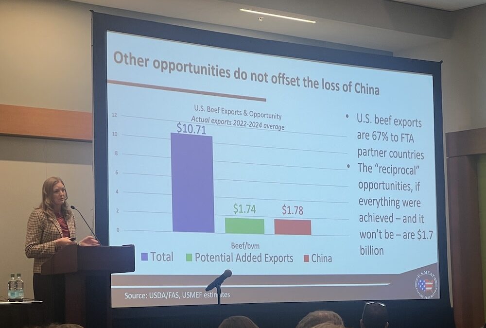 China’s lockout of U.S. beef continues to be a top issue